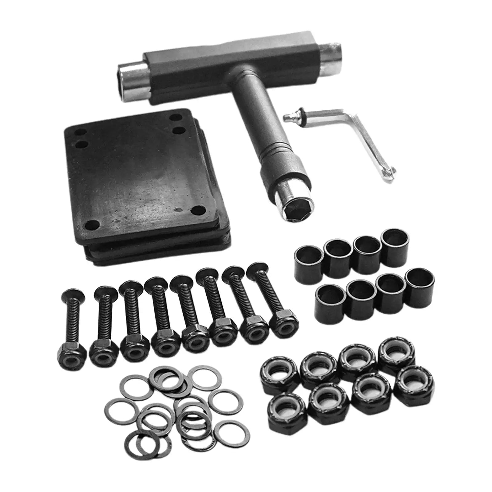 Skateboard Wheels Set Skateboard Pads Skateboard Tool for Skateboard Durable - STAND OUT FLEXSARAH