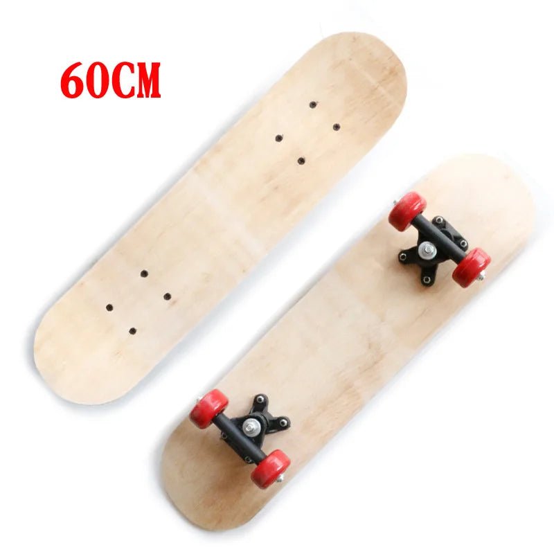 Skateboard Whiteboard 43cm 60cm 72cm 80cm Hand drawn Drawing Original Wooden Board DIY Blank Skateboard Children's Skate Board - STAND OUT FLEXSARAH
