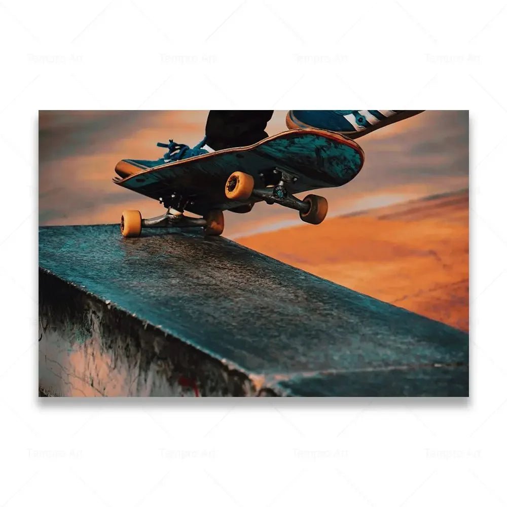 Skateboarding Extreme Sports Posters Prints Black White Photo Canvas Painting Wall Art Pictures Room Decor Skateboard Lover Gift - STAND OUT FLEXSARAH