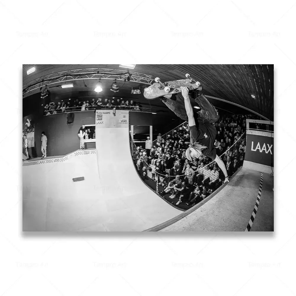 Skateboarding Extreme Sports Posters Prints Black White Photo Canvas Painting Wall Art Pictures Room Decor Skateboard Lover Gift - STAND OUT FLEXSARAH