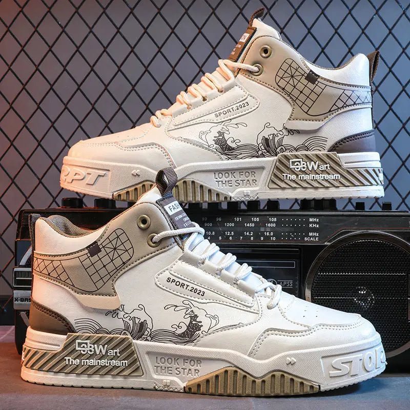 Skateboarding Shoes for Men Male Running Breathable Sports board White Shoes Sneakers Men Shoes Brand Casual Shoes for Men - STAND OUT FLEXSARAH