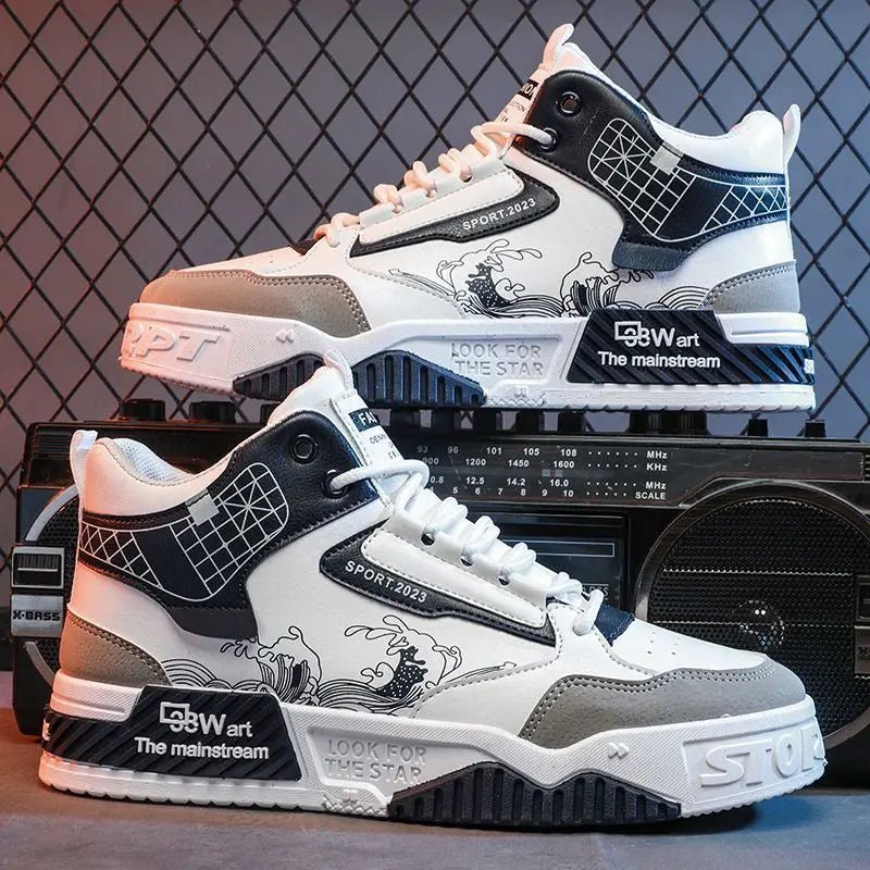 Skateboarding Shoes for Men Male Running Breathable Sports board White Shoes Sneakers Men Shoes Brand Casual Shoes for Men - STAND OUT FLEXSARAH