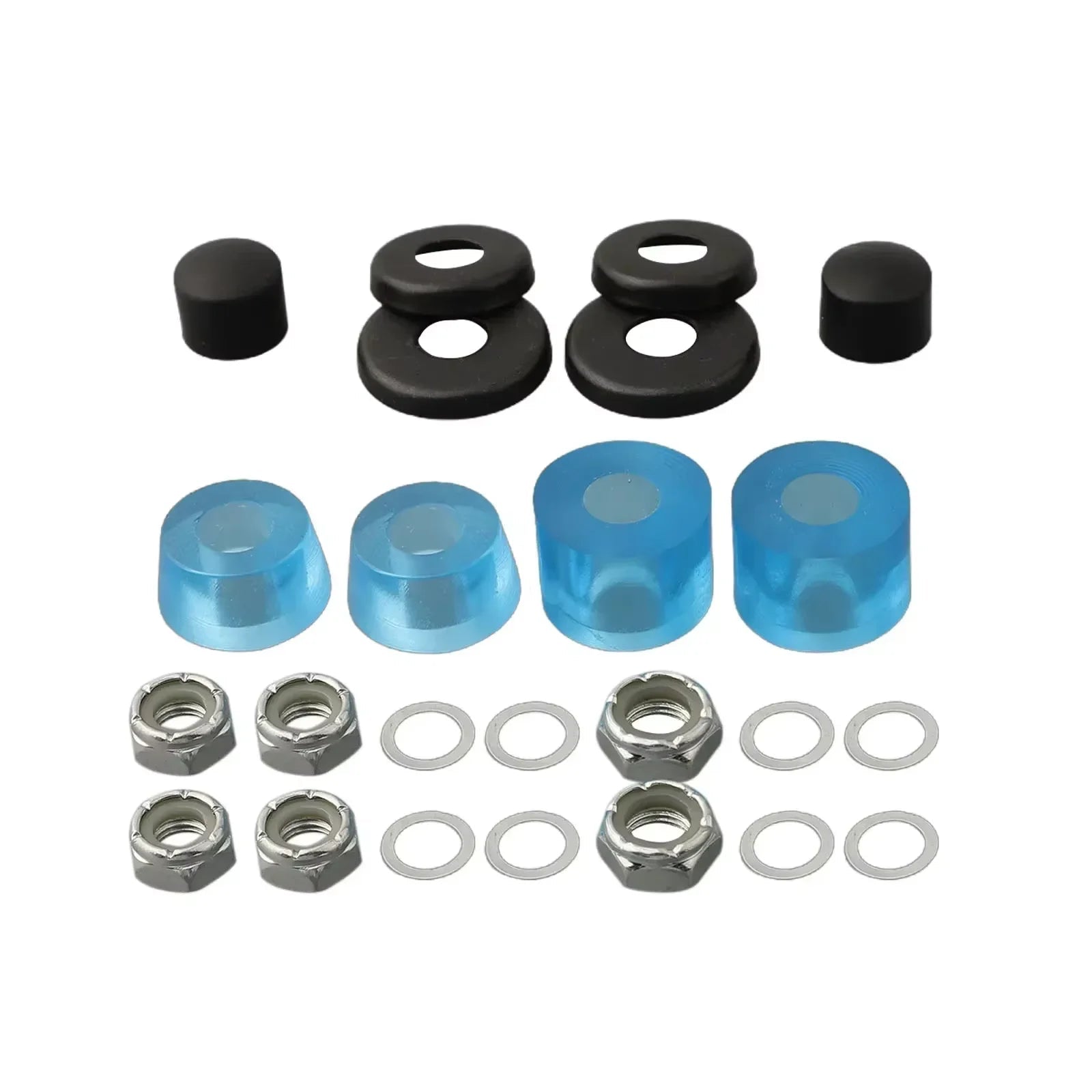 Skateboards Shock Suit Kit 90a Hard Longboard Pivot Tube Speed Ring Washers Cylindrical Bushings Conical-Bushings Accessories - STAND OUT FLEXSARAH