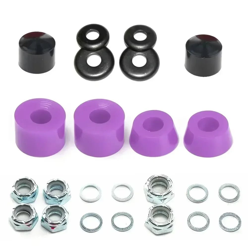Skateboards Shock Suit Kit 90a Hard Longboard Pivot Tube Speed Ring Washers Cylindrical Bushings Conical-Bushings Accessories - STAND OUT FLEXSARAH