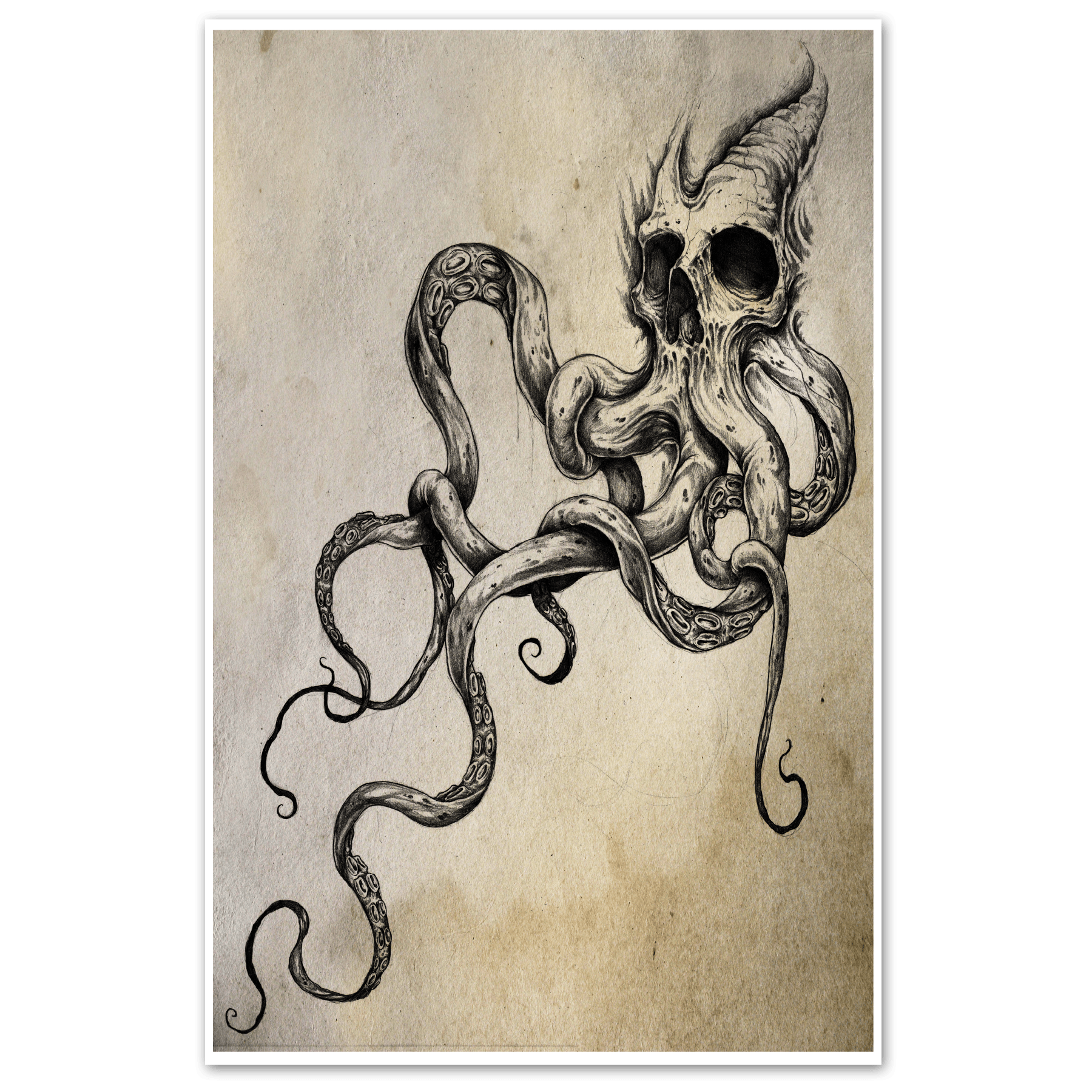 Skulltapus Tattoo Print - STAND OUT FLEXSARAH