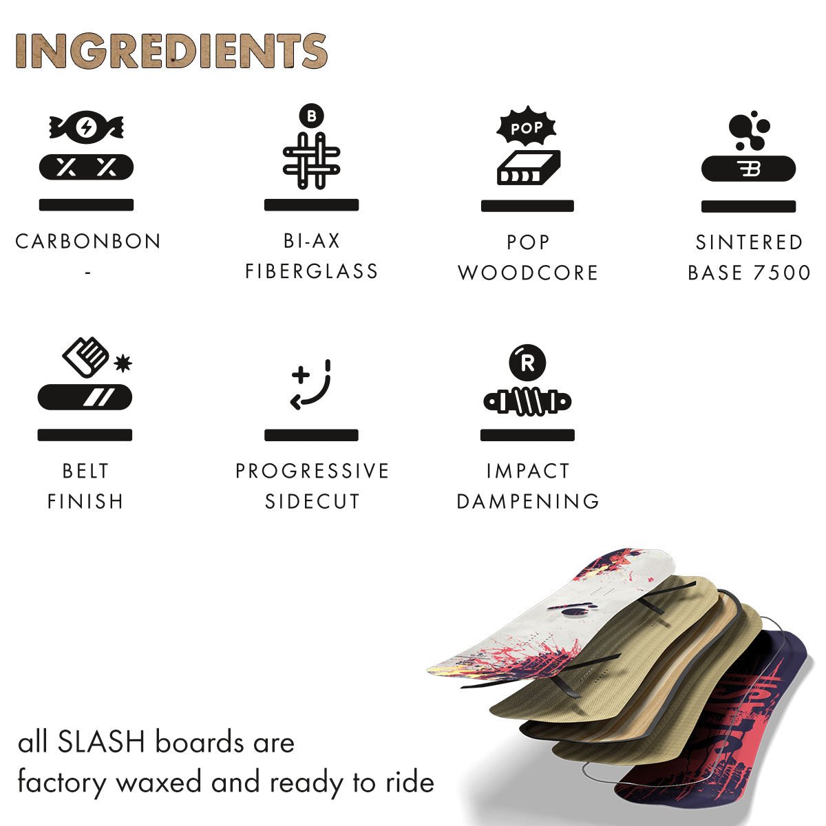 Slash by GiGi - Happy Place Snowboard - Blank (TopArt) - STAND OUT FLEXSARAH