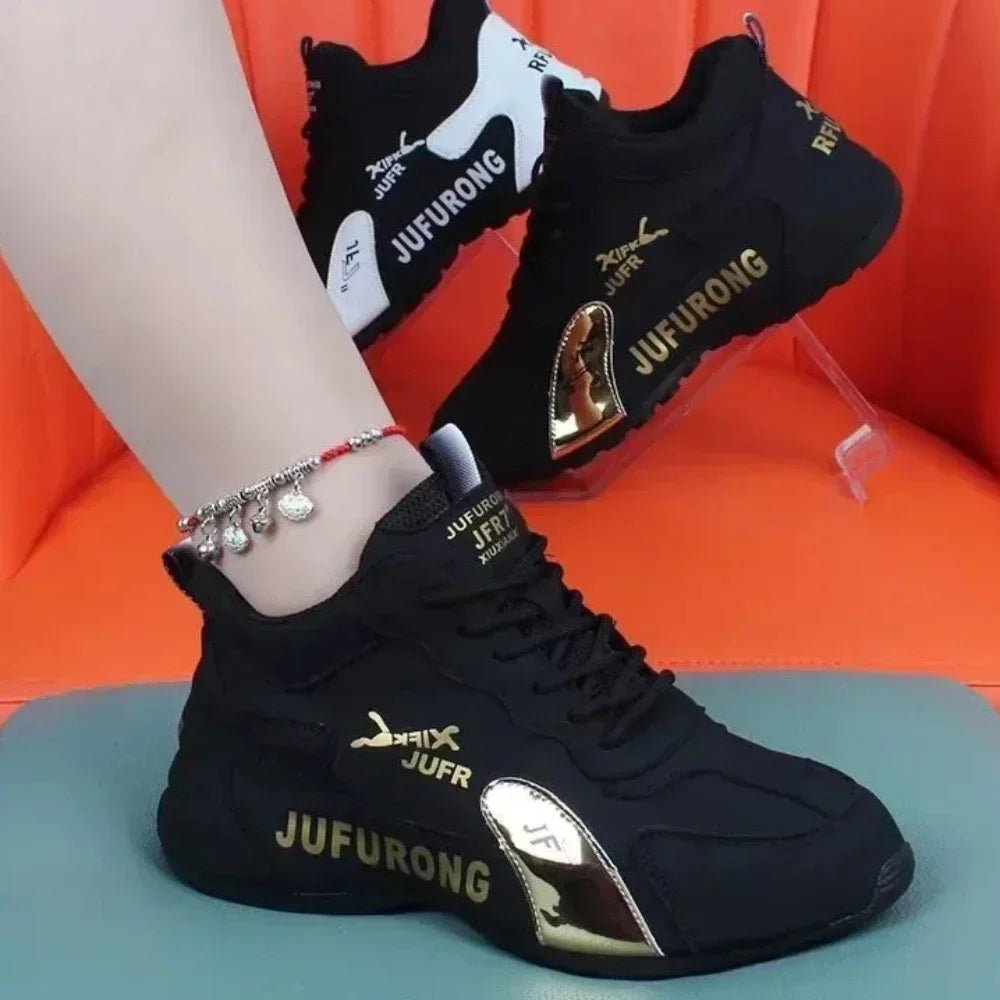 Sneakers Breathable Ladies Mesh Lace Up Sports Platform Shoes for Women - STAND OUT FLEXSARAH