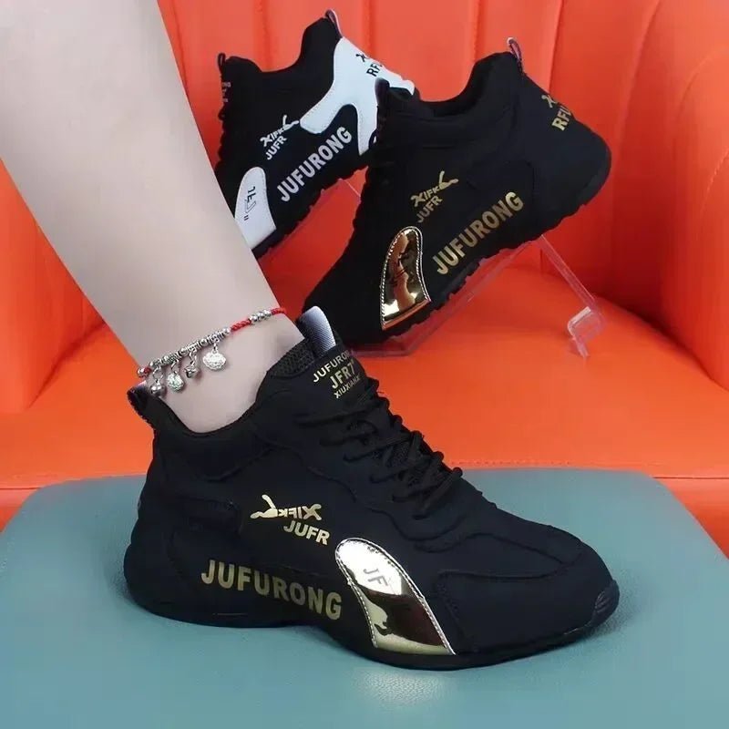 Sneakers Breathable Ladies Mesh Lace Up Sports Platform Shoes for Women - STAND OUT FLEXSARAH