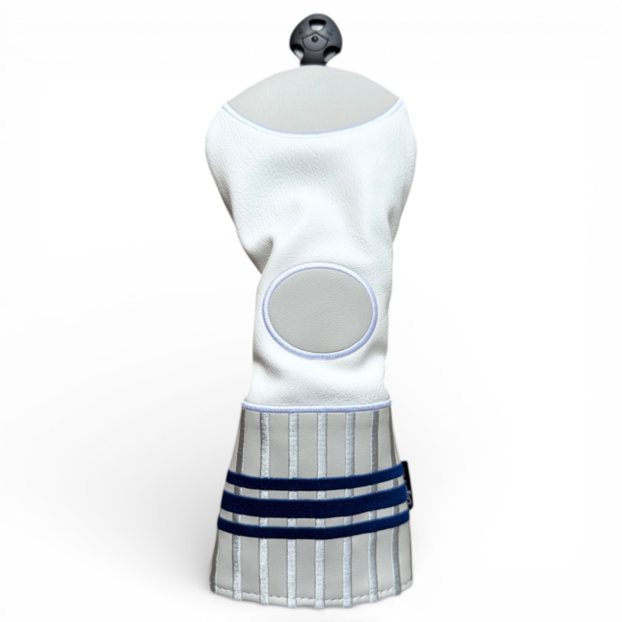 Sock Fairway Headcover – Premium Faux Leather Fairway Wood Cover – Elastic Fit – Blue Stripe - STAND OUT FLEXSARAH