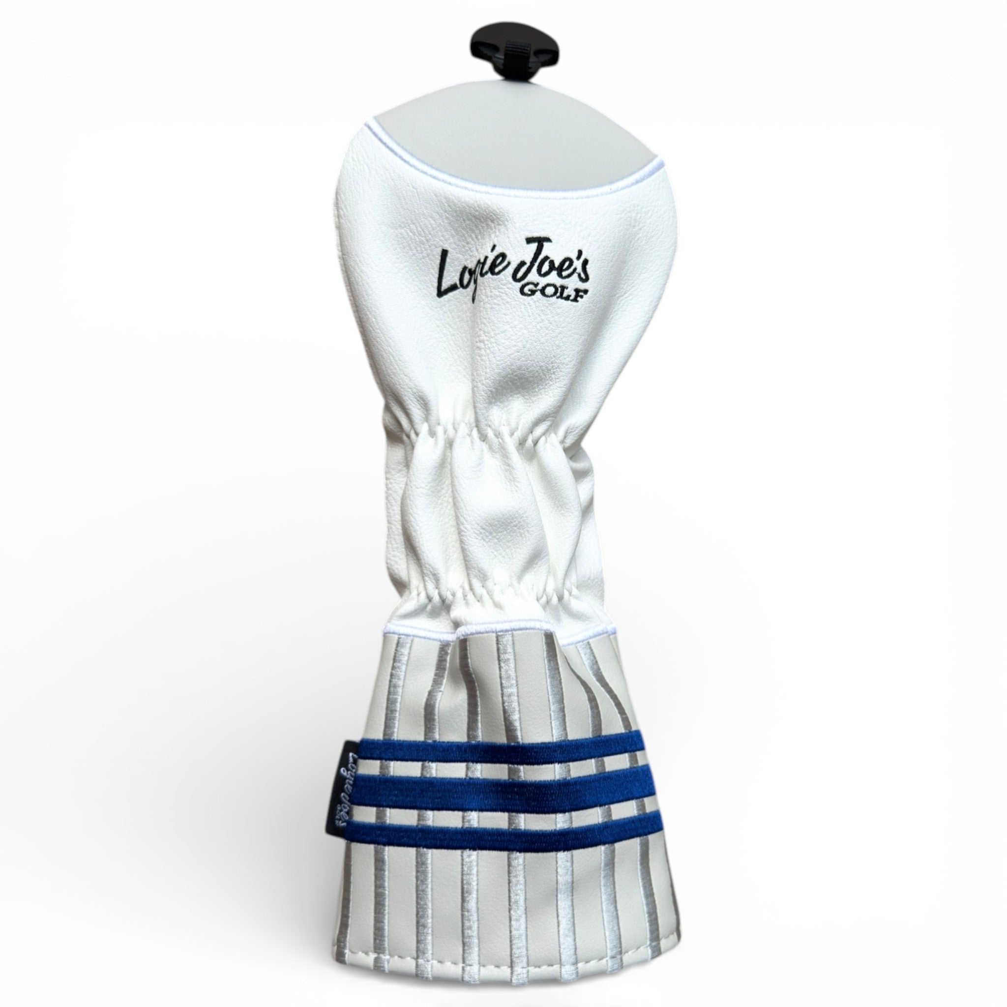Sock Fairway Headcover – Premium Faux Leather Fairway Wood Cover – Elastic Fit – Blue Stripe - STAND OUT FLEXSARAH