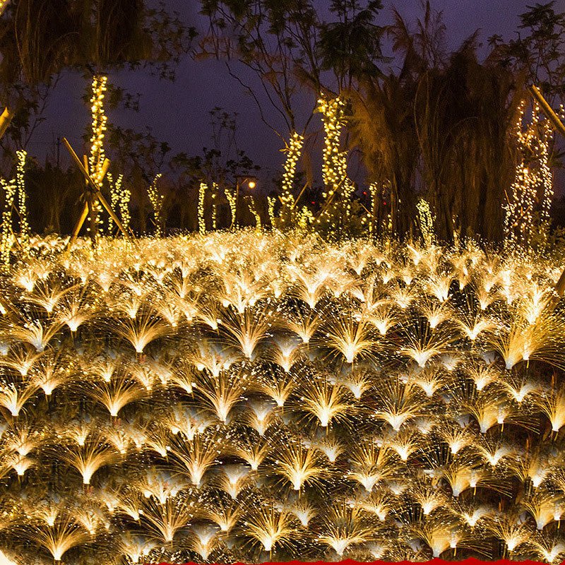 Solar Fiber Optic Reed Light Outdoor Rainproof Lawn Decorative Light - STAND OUT FLEXSARAH