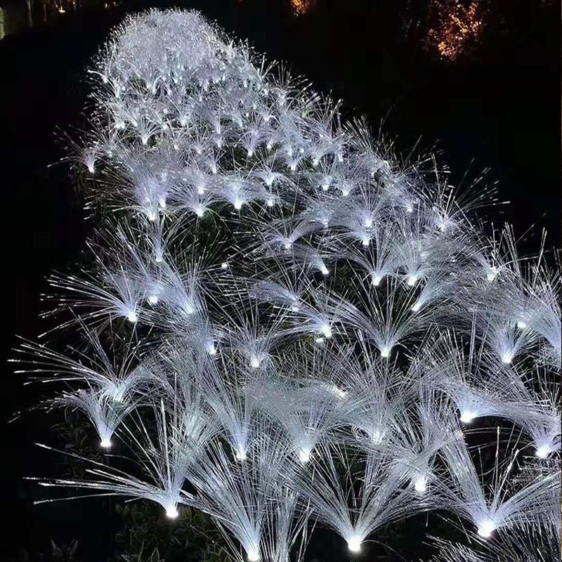 Solar Fiber Optic Reed Light Outdoor Rainproof Lawn Decorative Light - STAND OUT FLEXSARAH