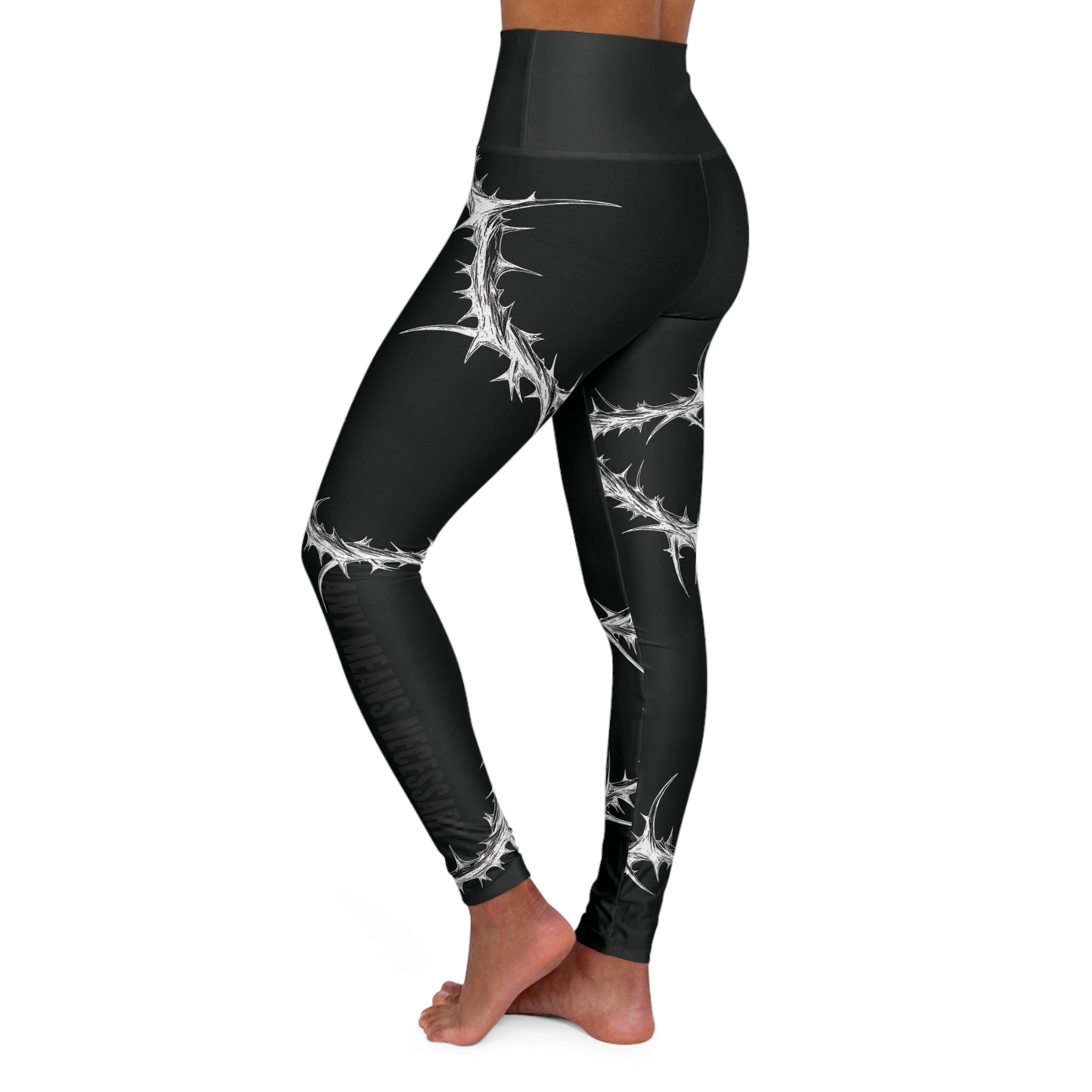 Spina Noctis High Waisted Yoga Leggings - STAND OUT FLEXSARAH