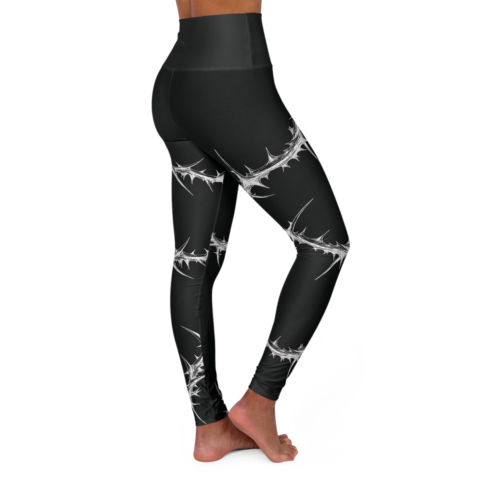 Spina Noctis High Waisted Yoga Leggings - STAND OUT FLEXSARAH