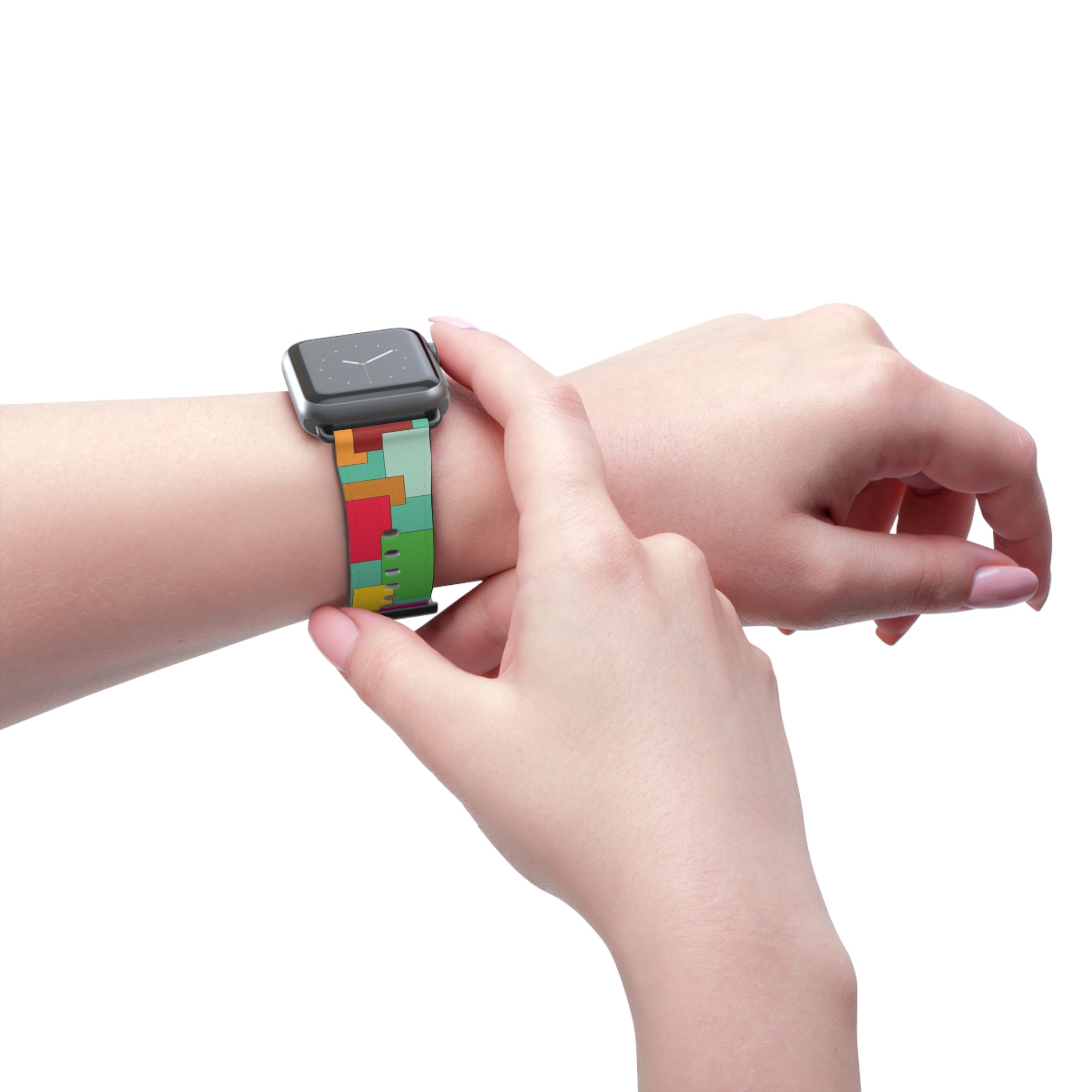 Squares and Rectangles Watch Band - STAND OUT FLEXSARAH