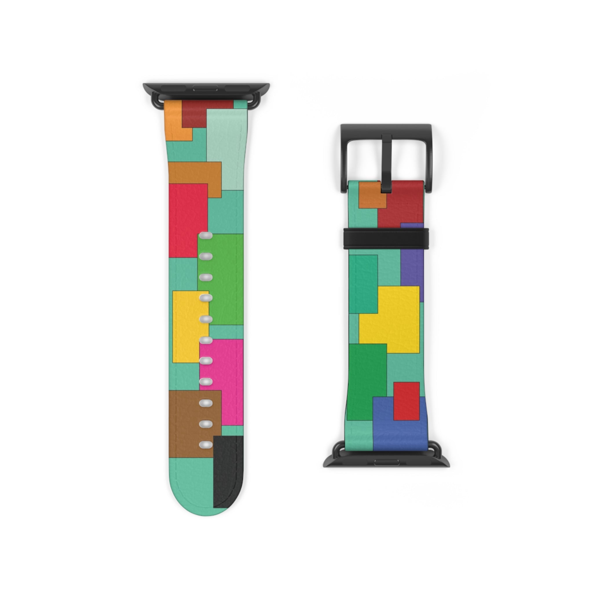 Squares and Rectangles Watch Band - STAND OUT FLEXSARAH