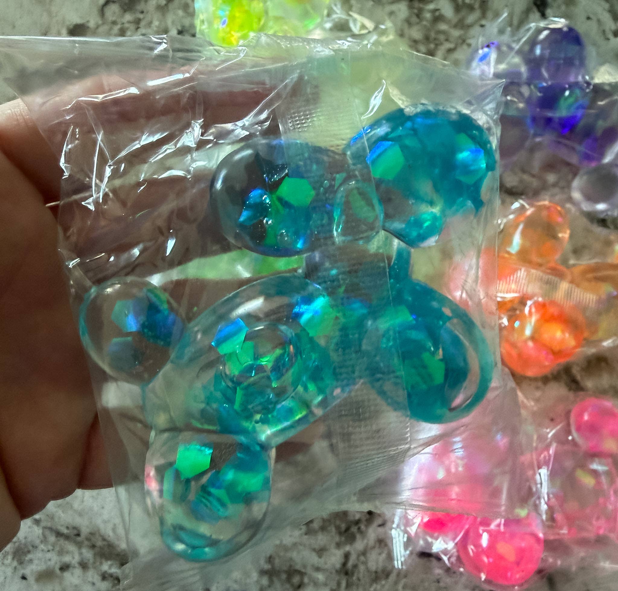 SQUISHY MALTOSE GLITTER BALLOON DOG STRESS TOY - STAND OUT FLEXSARAH