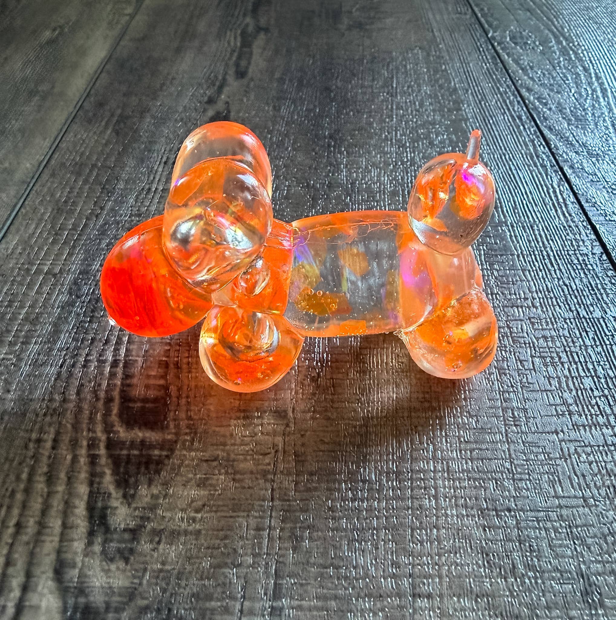 SQUISHY MALTOSE GLITTER BALLOON DOG STRESS TOY - STAND OUT FLEXSARAH
