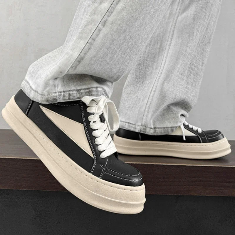 Street Style Men's Skateboard Shoes Original Black Designer Shoes Man Platform Sneakers Comfortable Casual Sports Shoes For Men - STAND OUT FLEXSARAH