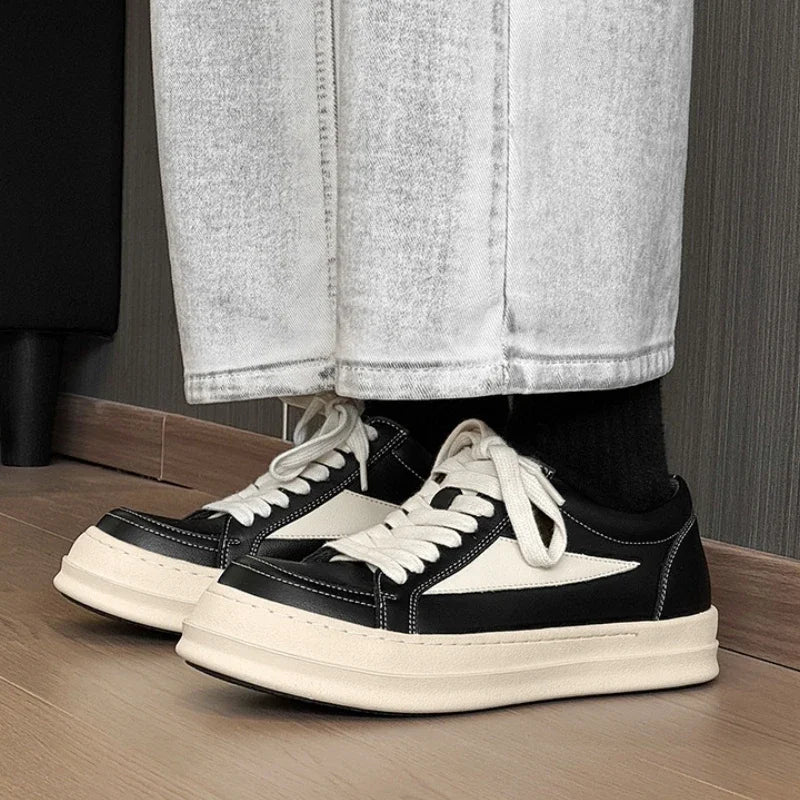 Street Style Men's Skateboard Shoes Original Black Designer Shoes Man Platform Sneakers Comfortable Casual Sports Shoes For Men - STAND OUT FLEXSARAH