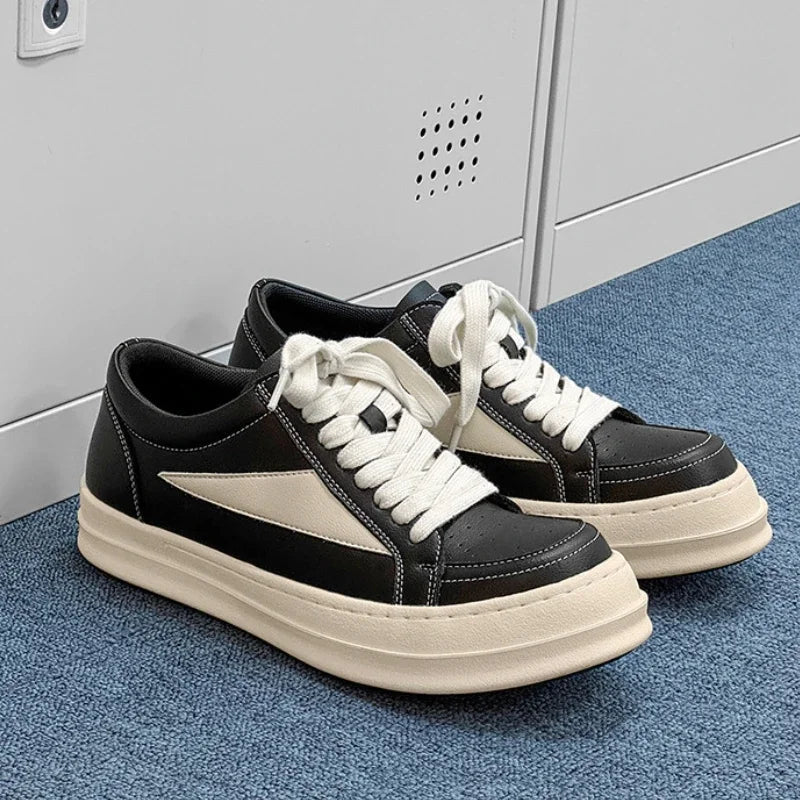 Street Style Men's Skateboard Shoes Original Black Designer Shoes Man Platform Sneakers Comfortable Casual Sports Shoes For Men - STAND OUT FLEXSARAH