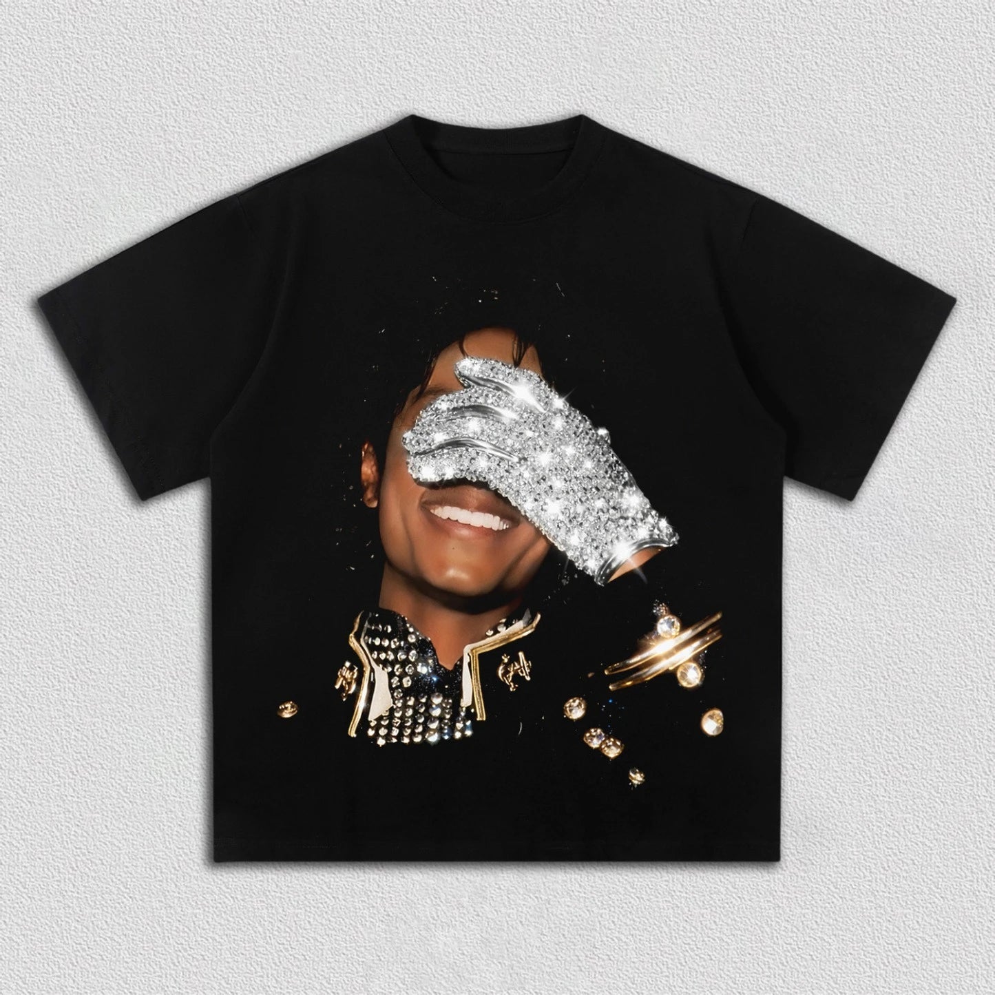 Summer Men's MJ Michael Jackson Printed Cotton Neutral O-Neck Short Sleeve Men's and Women's Fashion Hip Hop T-shirt Fan Gift - STAND OUT FLEXSARAH