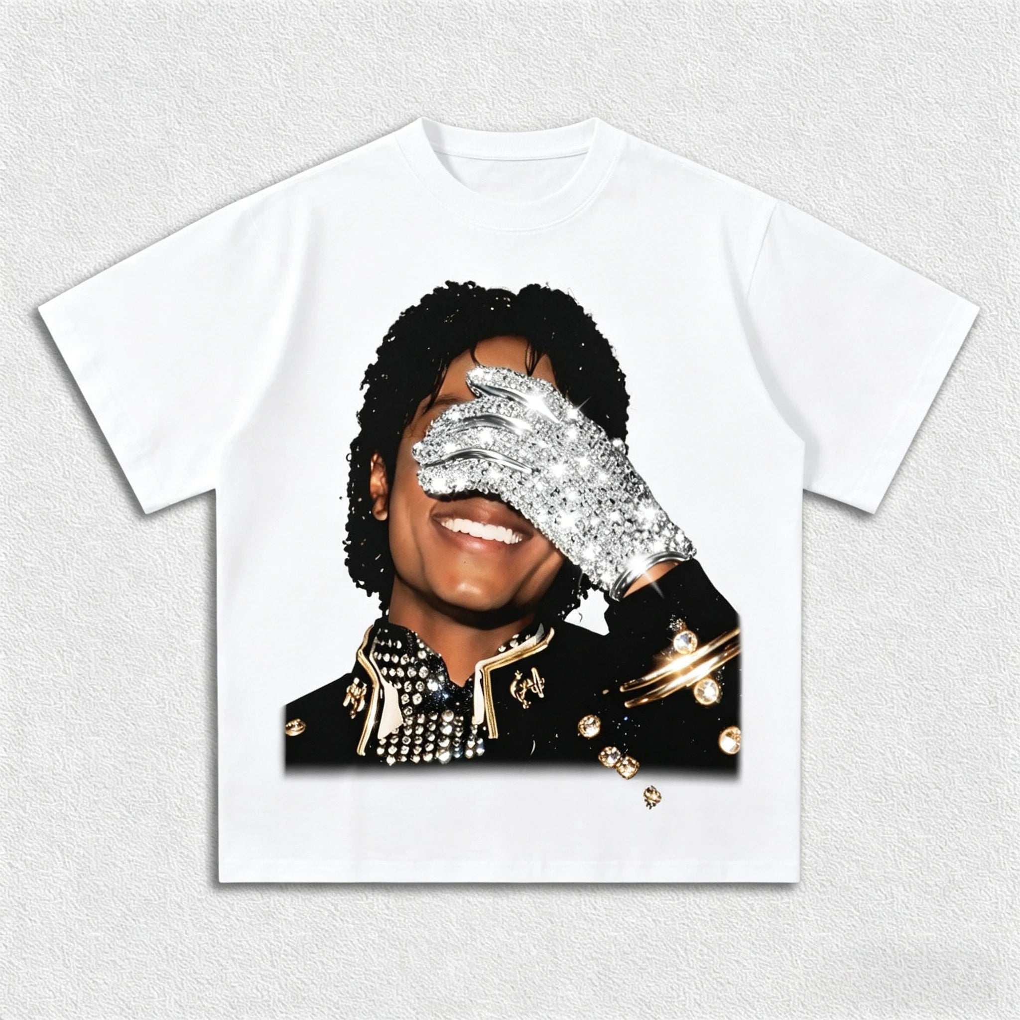 Summer Men's MJ Michael Jackson Printed Cotton Neutral O-Neck Short Sleeve Men's and Women's Fashion Hip Hop T-shirt Fan Gift - STAND OUT FLEXSARAH