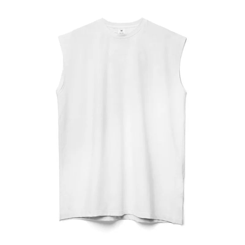 Summer New Gym Vest Men Broad Shoulder Sleeveless Sports Tank Top Quick-dry Cotton Fitness T-shirt Running Tank Top Men Tops - STAND OUT FLEXSARAH