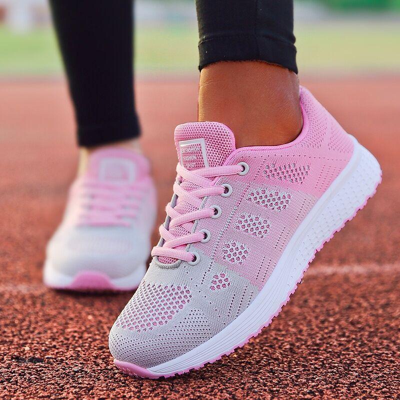 Super Light Sneakers For Women Vulcanize Sport Walking White Sneakers Women Casual Flats Elegant Soft Walking Shoes Breathable Non Slip Comfortable Sneakers - STAND OUT FLEXSARAH