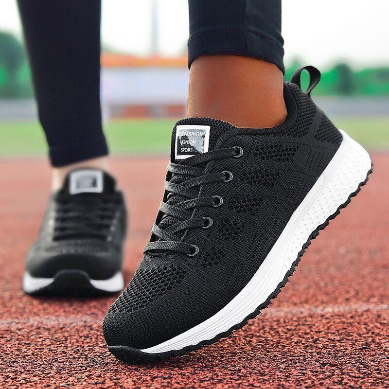 Super Light Sneakers For Women Vulcanize Sport Walking White Sneakers Women Casual Flats Elegant Soft Walking Shoes Breathable Non Slip Comfortable Sneakers - STAND OUT FLEXSARAH