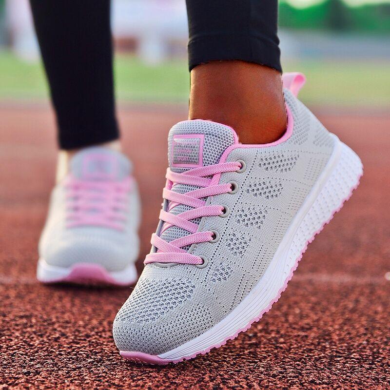 Super Light Sneakers For Women Vulcanize Sport Walking White Sneakers Women Casual Flats Elegant Soft Walking Shoes Breathable Non Slip Comfortable Sneakers - STAND OUT FLEXSARAH