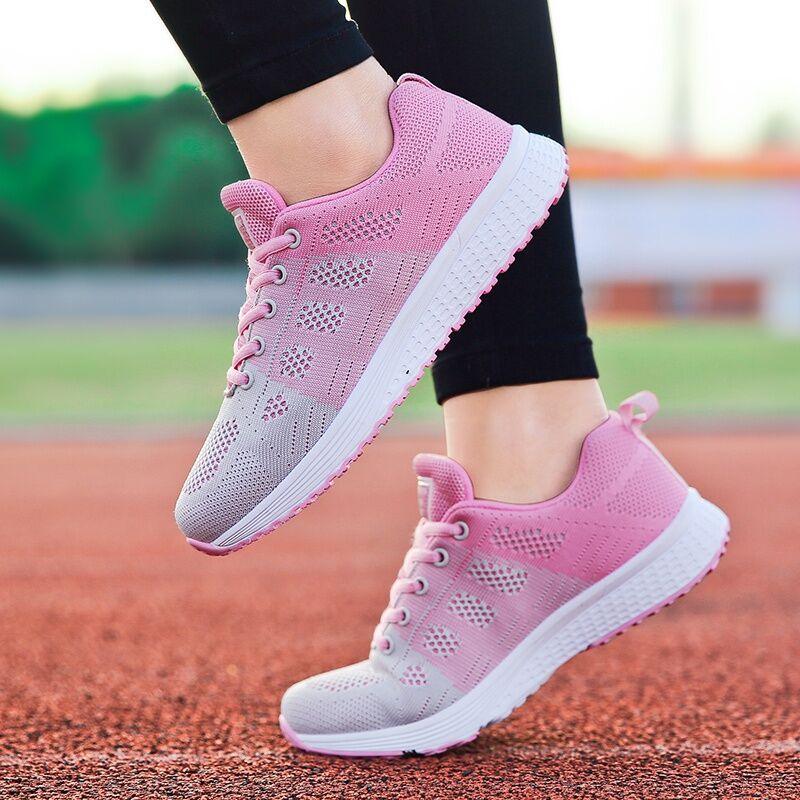 Super Light Sneakers For Women Vulcanize Sport Walking White Sneakers Women Casual Flats Elegant Soft Walking Shoes Breathable Non Slip Comfortable Sneakers - STAND OUT FLEXSARAH