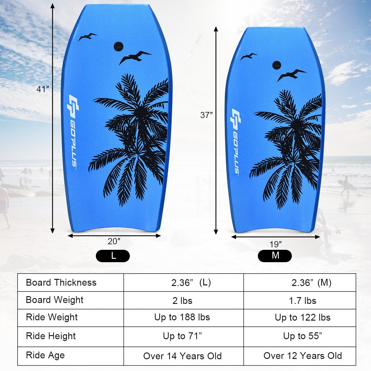 Super Lightweight Bodyboard Surfing with Leash EPS Core Boarding - STAND OUT FLEXSARAH