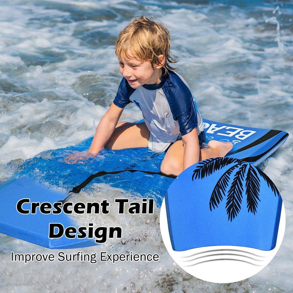 Super Lightweight Bodyboard Surfing with Leash EPS Core Boarding - STAND OUT FLEXSARAH