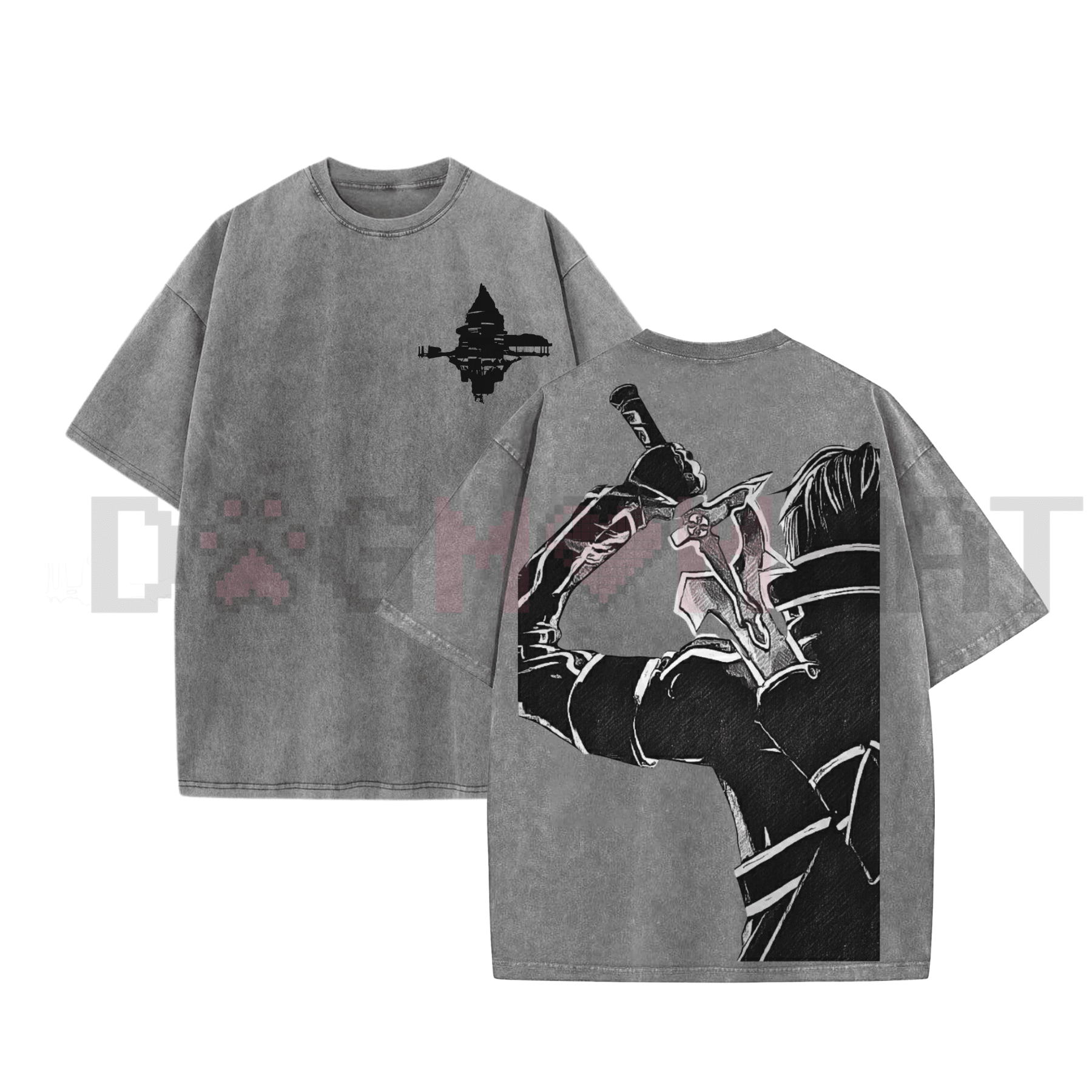Sword Art Online Kirito B&W Graphic Tee - STAND OUT FLEXSARAH