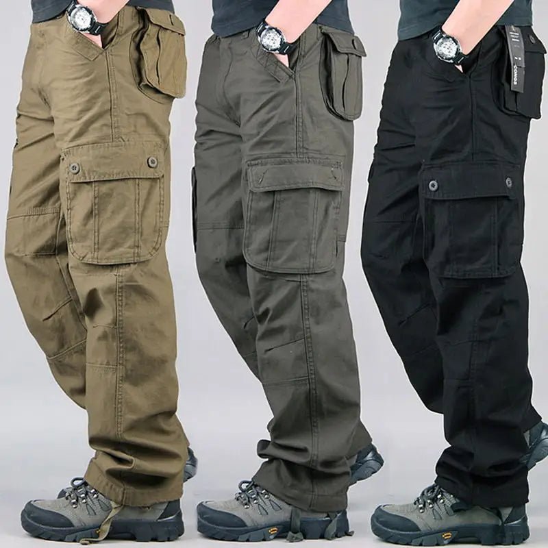 Tactical Cargo Pants Men Cotton Overalls Outdoor Work Trousers Big Size Hombre Clothing Camo Hiking Pants - STAND OUT FLEXSARAH
