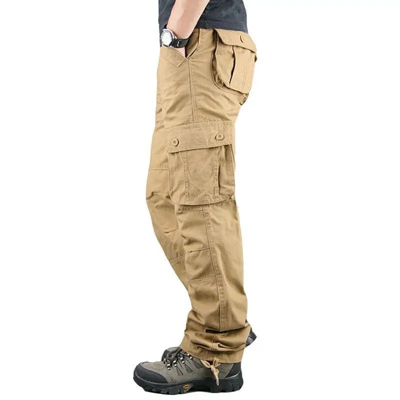 Tactical Cargo Pants Men Cotton Overalls Outdoor Work Trousers Big Size Hombre Clothing Camo Hiking Pants - STAND OUT FLEXSARAH