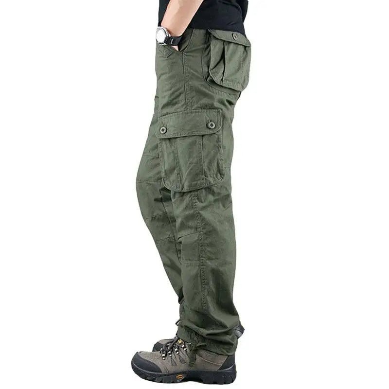 Tactical Cargo Pants Men Cotton Overalls Outdoor Work Trousers Big Size Hombre Clothing Camo Hiking Pants - STAND OUT FLEXSARAH