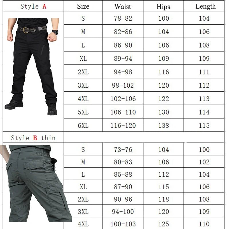 Tactical Cargo Pants Men Outdoor Waterproof SWAT Combat Military Camouflage Trousers Casual Multi Pocket Male Work Joggers - STAND OUT FLEXSARAH