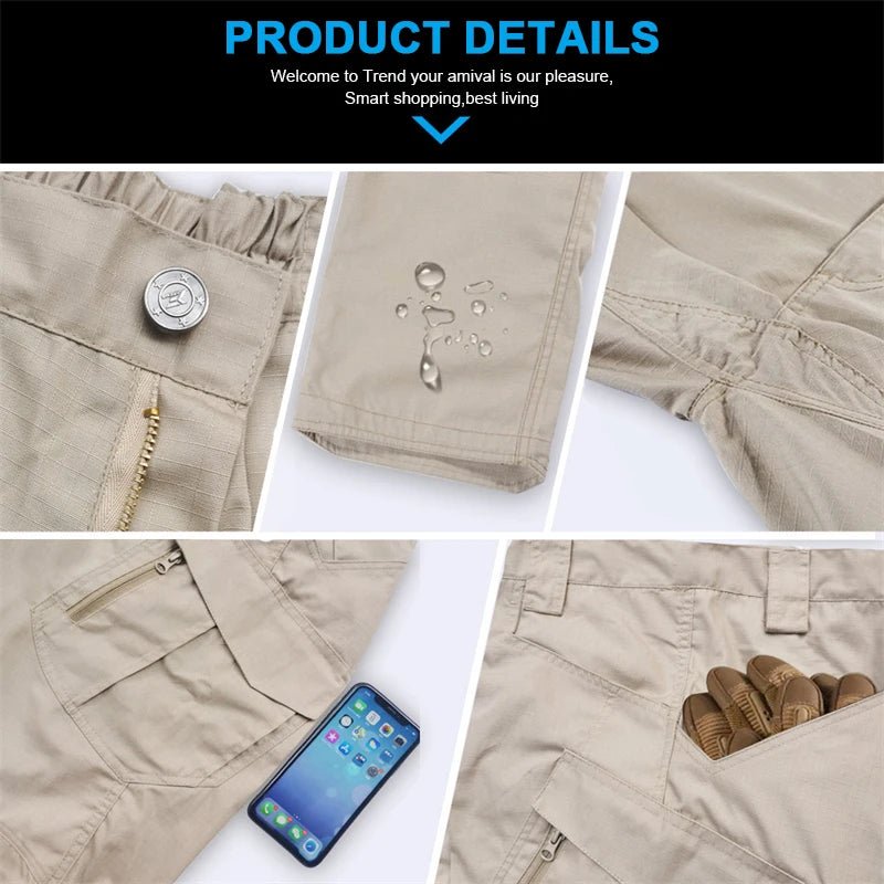 Tactical Cargo Pants Men Outdoor Waterproof SWAT Combat Military Camouflage Trousers Casual Multi Pocket Male Work Joggers - STAND OUT FLEXSARAH