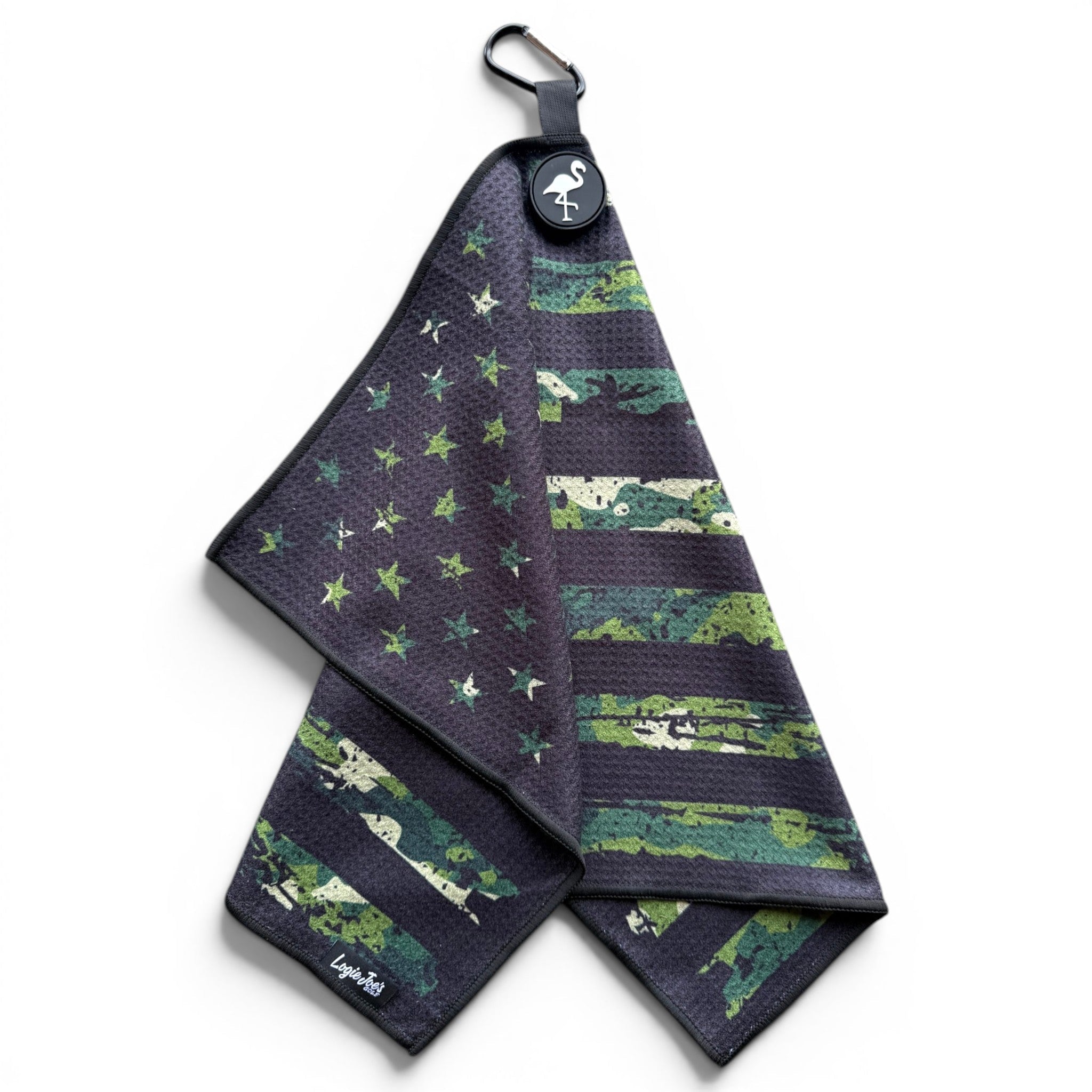 Tactical Golf Towel | 24” x 16” Microfiber Towel | Magnetic Clip & Carabiner | Premium Golf Accessory - STAND OUT FLEXSARAH