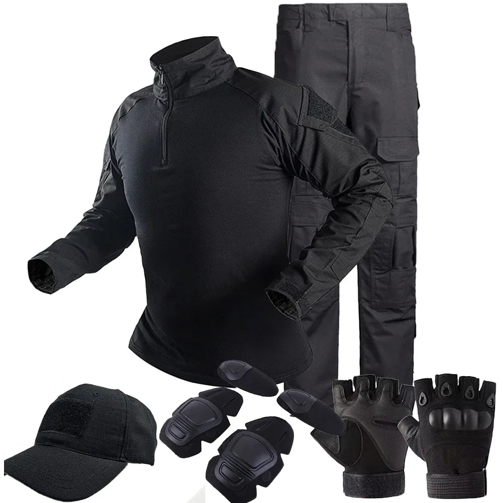 Tactical Uniform Suits Milit Outdoor Camouflage Suit Hunting Shirts Pants Fish Trainning Airsoft Paintball Clothes Sets - STAND OUT FLEXSARAH