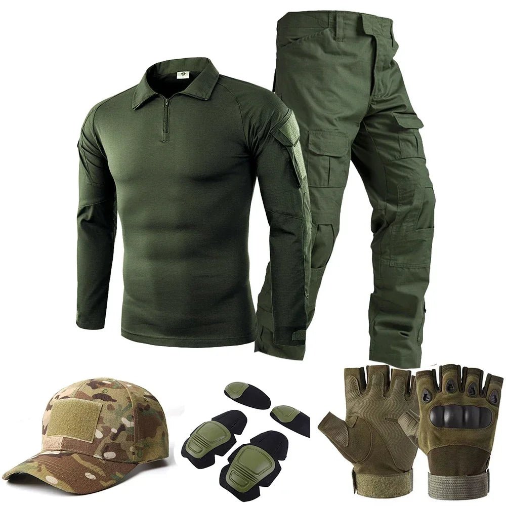 Tactical Uniform Suits Milit Outdoor Camouflage Suit Hunting Shirts Pants Fish Trainning Airsoft Paintball Clothes Sets - STAND OUT FLEXSARAH