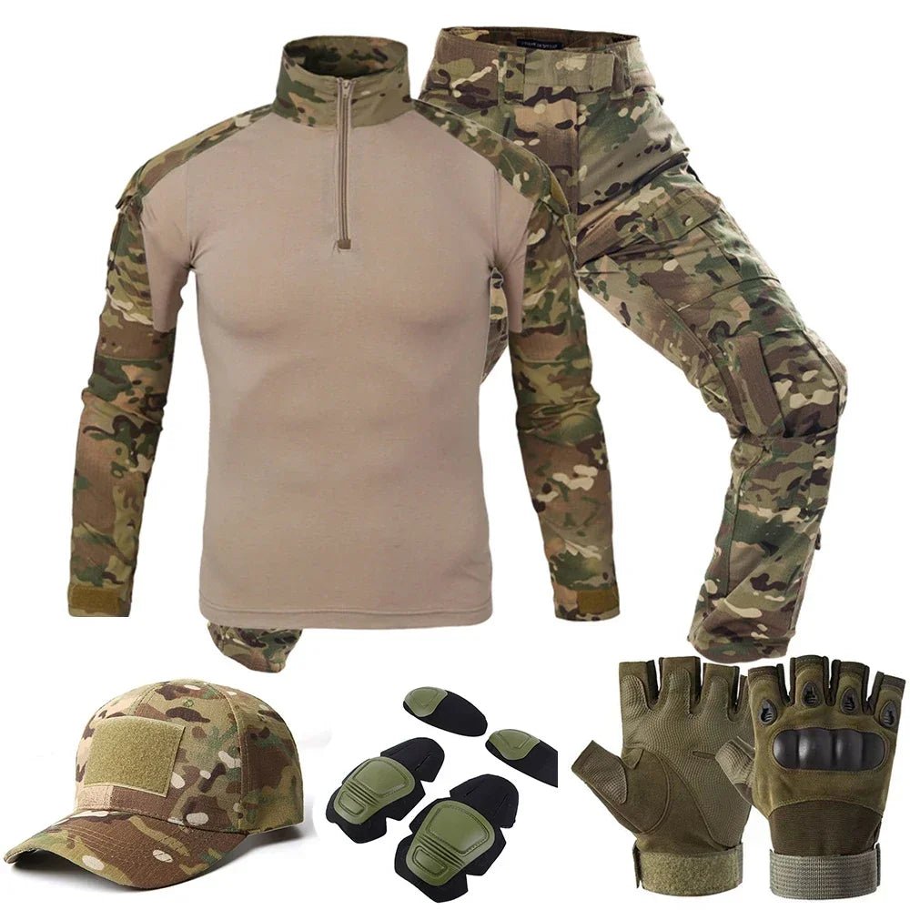 Tactical Uniform Suits Milit Outdoor Camouflage Suit Hunting Shirts Pants Fish Trainning Airsoft Paintball Clothes Sets - STAND OUT FLEXSARAH