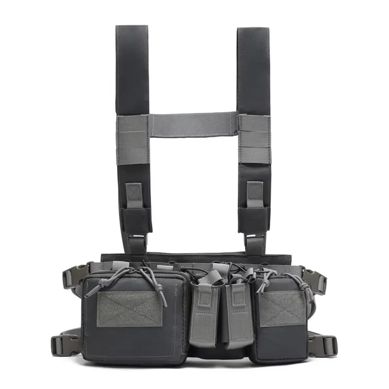 Tactical Vest CS Match Wargame Military Gear Pack Outdoor Camping Nylon Chest Rig Vest Fit Airsoft Hunting Apparel Accessories - STAND OUT FLEXSARAH