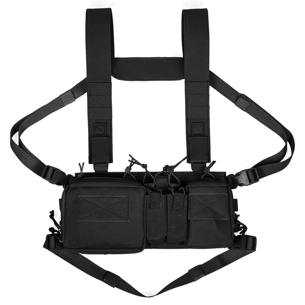 Tactical Vest CS Match Wargame Military Gear Pack Outdoor Camping Nylon Chest Rig Vest Fit Airsoft Hunting Apparel Accessories - STAND OUT FLEXSARAH