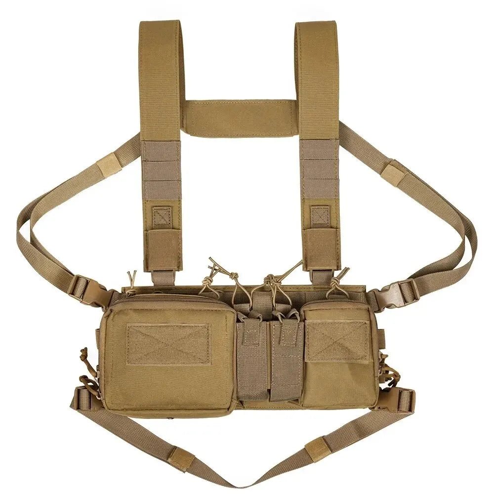 Tactical Vest CS Match Wargame Military Gear Pack Outdoor Camping Nylon Chest Rig Vest Fit Airsoft Hunting Apparel Accessories - STAND OUT FLEXSARAH