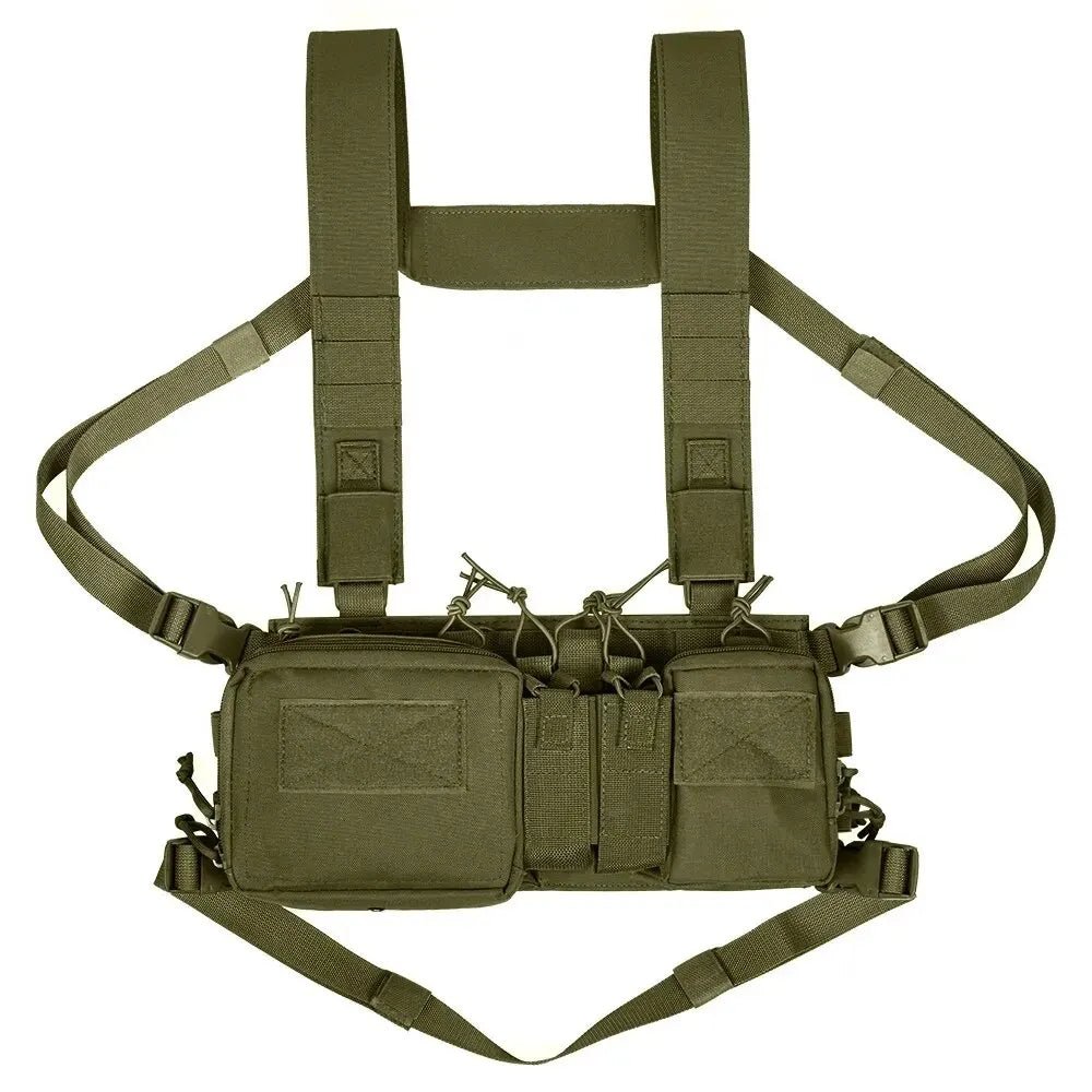 Tactical Vest CS Match Wargame Military Gear Pack Outdoor Camping Nylon Chest Rig Vest Fit Airsoft Hunting Apparel Accessories - STAND OUT FLEXSARAH