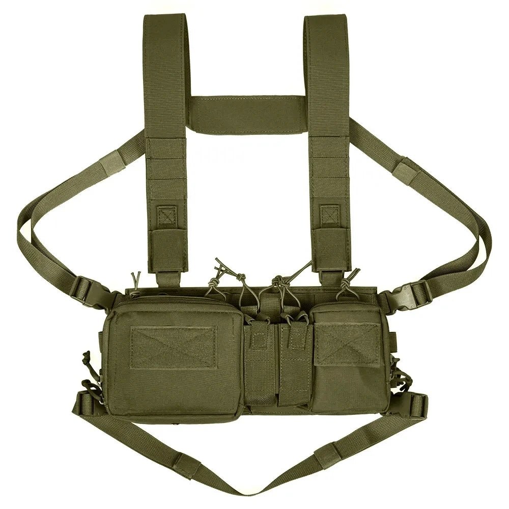 Tactical Vest CS Match Wargame Military Gear Pack Outdoor Camping Nylon Chest Rig Vest Fit Airsoft Hunting Apparel Accessories - STAND OUT FLEXSARAH
