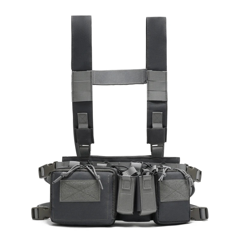 Tactical Vest CS Match Wargame Military Gear Pack Outdoor Camping Nylon Chest Rig Vest Fit Airsoft Hunting Apparel Accessories - STAND OUT FLEXSARAH